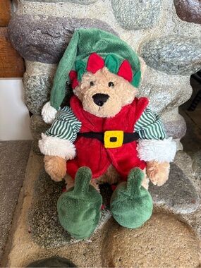 🎄 VINTAGE Ganz "Elf Bear" Christmas Plush - HX10806 Teddy Bear